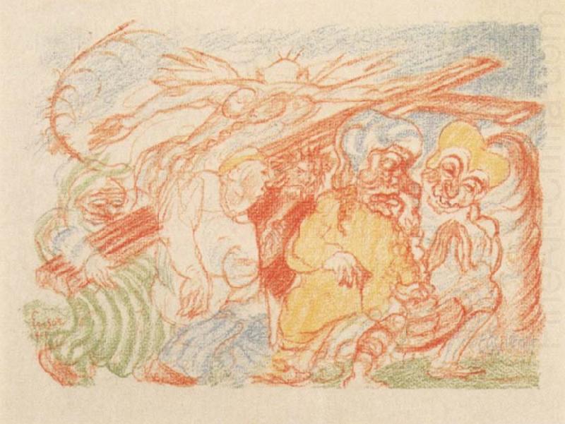 James Ensor The Ascent to Calvary china oil painting image